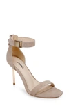 L Agence Thea Ankle Strap Sandal In Macaroon