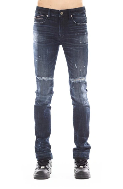 Cult Of Individuality Punk Distressed Super Skinny Jeans In Kol