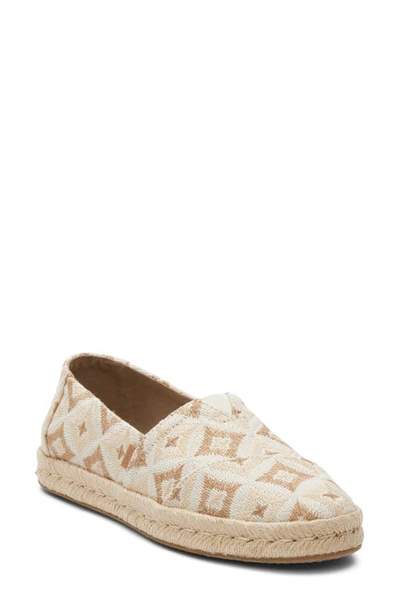 Toms Alrope Espadrille In Natural Geo Woven