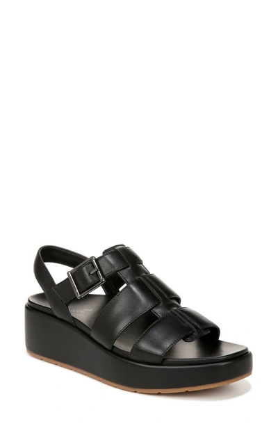 Vionic Delano Platform Fisherman Sandal In Black