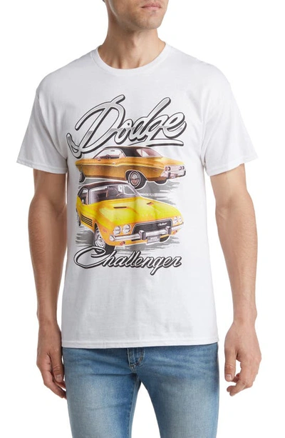 Philcos Dodge Classic Cotton Graphic T-shirt In White