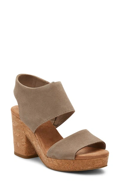 Toms Mayorca Platform Sandal In Natural