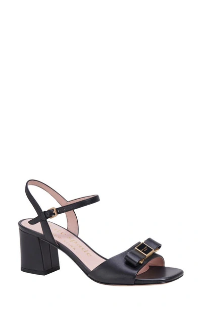 Kate Spade Bowdie Quarter Strap Sandal In Black