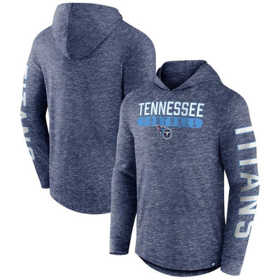 Fanatics Branded Heather Navy Tennessee Titans Pill Stack Long Sleeve Hoodie T-shirt