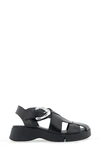 Aerosoles Fabian Sandal In Black Leather