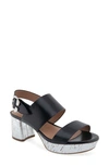 Aerosoles Camera Platform Sandal In Black Combo