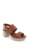 Aerosoles Camera Platform Sandal In Ginger Bread Combo