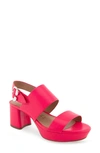 Aerosoles Camera Platform Sandal In Virtual Pink Leather