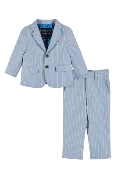 Andy & Evan Babies' Two-piece Suit Set In Chambray