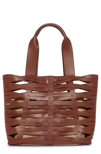 Vince Camuto Cecil Tote Bag In Brown