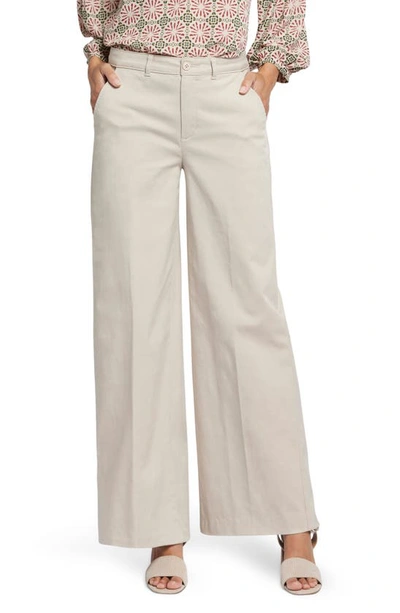 Nydj Whitney High Waist Wide Leg Pants In Feather