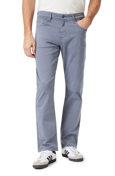 Mavi Jeans Zach Straight Leg Five-pocket Twill Pants In Flint Stone Twill