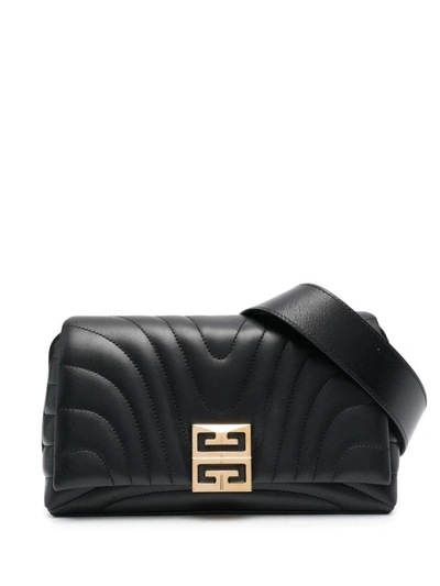 Givenchy 4g Small Soft Leather Shoulder Bag In Black