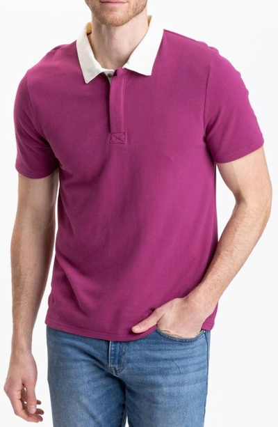 Threads 4 Thought Ashby Short Sleeve Polo In Pink