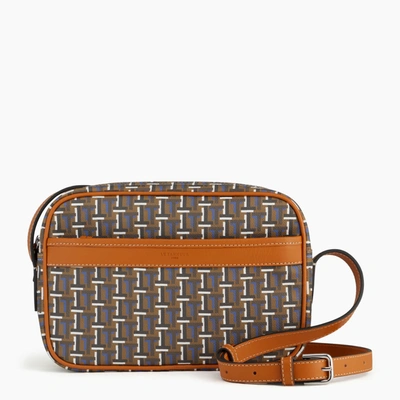 Le Tanneur Camille Small Bag With Crossbody Strap In Monogram Canvas In Brown