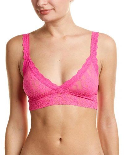 Hanky Panky Crossover Bralette In Pink