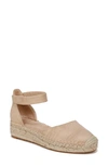 Soul Naturalizer Wren Ankle Strap Espadrille Platform Sandal In Coastal Tan Microfiber