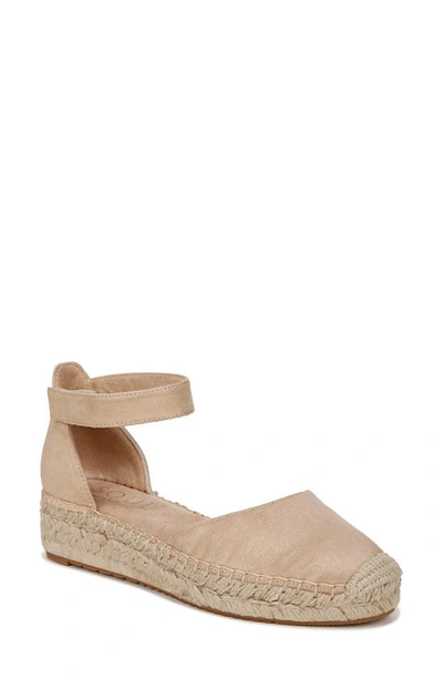 Soul Naturalizer Wren Ankle Strap Espadrille Platform Sandal In Coastal Tan Fabric