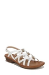 Soul Naturalizer Sierra Strappy Sandal In White Smooth Faux Leather