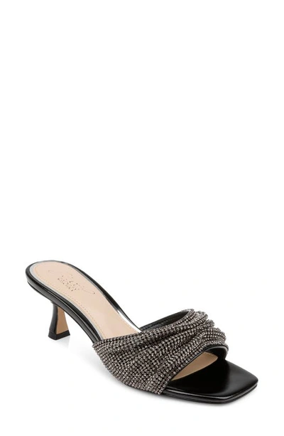 Jewel Badgley Mischka Humor Slide Sandal In Black