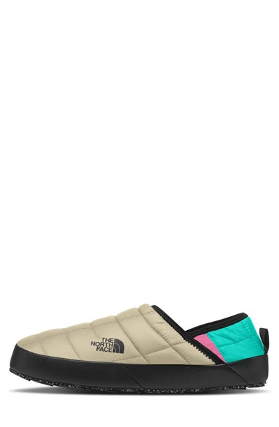 The North Face Thermoball Mule Slipper In Gravel/ Geyser Aqua