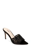 L Agence Armande Pointed Toe Slide Sandal In Black