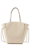Mulberry Clovelly Calfskin Leather Tote In Eggshell