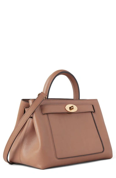 Mulberry Small Islington Silky Calfskin Satchel In Sable