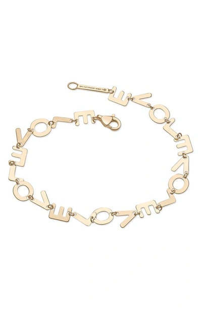 Lana Laser Love Chain Bracelet In Gold