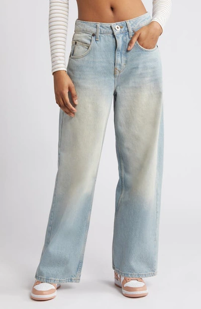 Bdg Urban Outfitters Jaya Summer Bleached Out Wide Leg Jeans