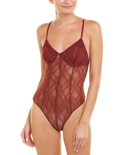 Free People Runaway Bodysuit In Red