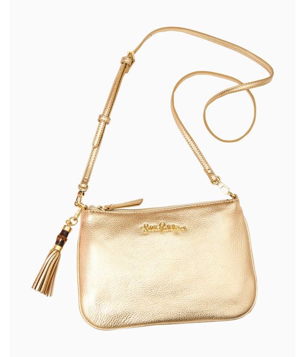 lilly pulitzer gold bag