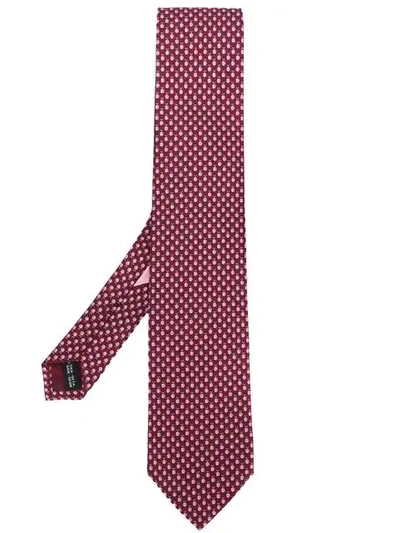 Ferragamo Salvatore  Ladybird Print Tie - Pink In Pink & Purple