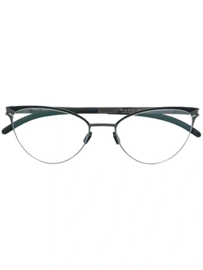 Mykita Cat Eye Frame Glasses In Black