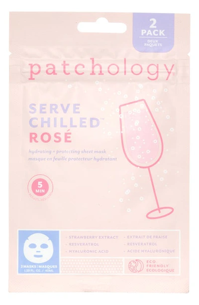 Patchology 2-pack Serve Chilled Rosé Sheet Masks In White