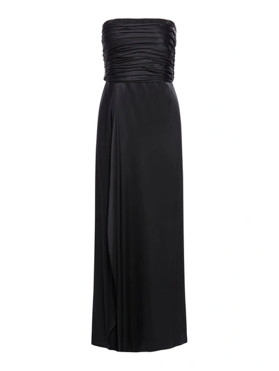 Giorgio Armani Silk Dress In Black