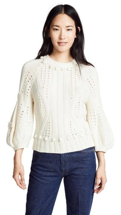 Spencer Vladimir Cello Cashmere Sweater In Ivory