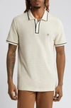 Original Penguin Earl Organic Cotton Mesh Polo In Birch