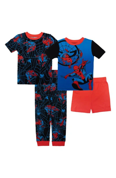 Ame Kids' Spider-man® 4-piece Pajamas In Assorted