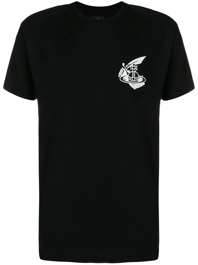 Vivienne Westwood Anglomania Printed Logo T-shirt - Black