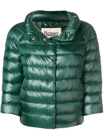 Herno Sofia Puffer Jacket In Green