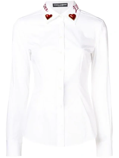 Dolce & Gabbana Collar Detail Shirt - White