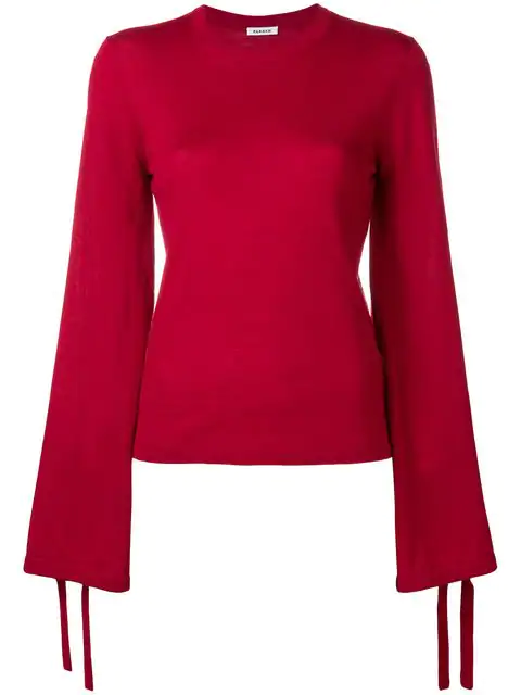 P.a.r.o.s.h. Flared Sleeve Jumper In Red | ModeSens
