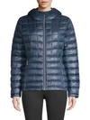 Calvin Klein Packable Down Puffer Coat In Blue