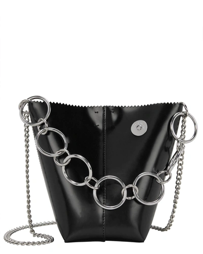 Kara Pico Pail Leather Black Bag