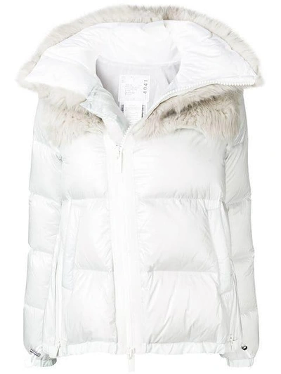 Sacai Padded Winter Jacket In Neutrals