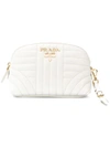 Prada Quilted Leather Make Up Bag - White
