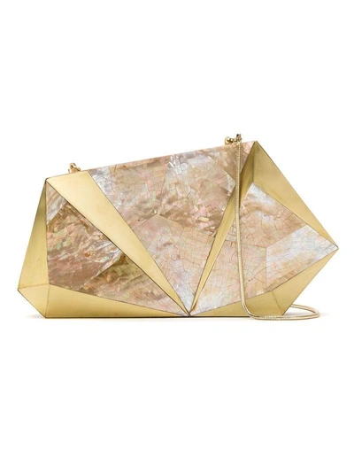 Isla Mother Of Pearl Clutch - Neutrals