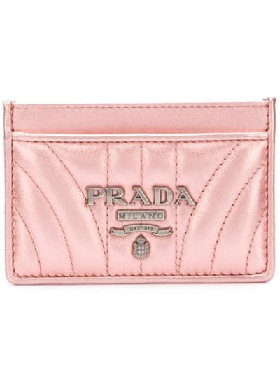 Prada Logo Cardholder - Pink