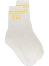 N°21 Logo Socks In White